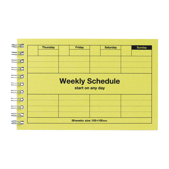 Mark's : Pocket Size Weekly Planner Undated 58 Weeks Dayfree