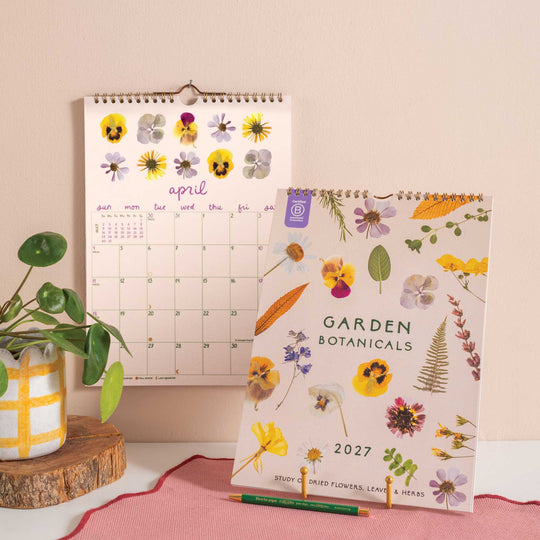 2027 Calendar | Garden Botanicals | A4 | Sunday Start