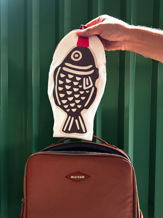Maivan Goodies Co. : Soy Fish Canvas Zipper Pouch/Pencil Case