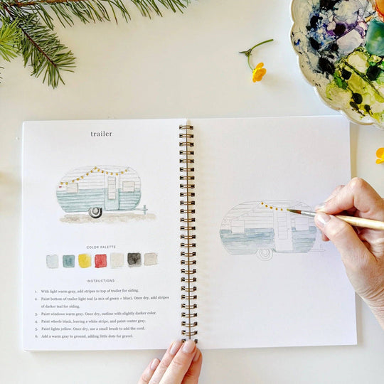 Emily Lex : Camping watercolour workbook