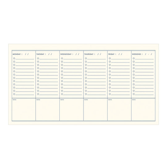 Ruff House : To Do Simple Undated Weekly Planner