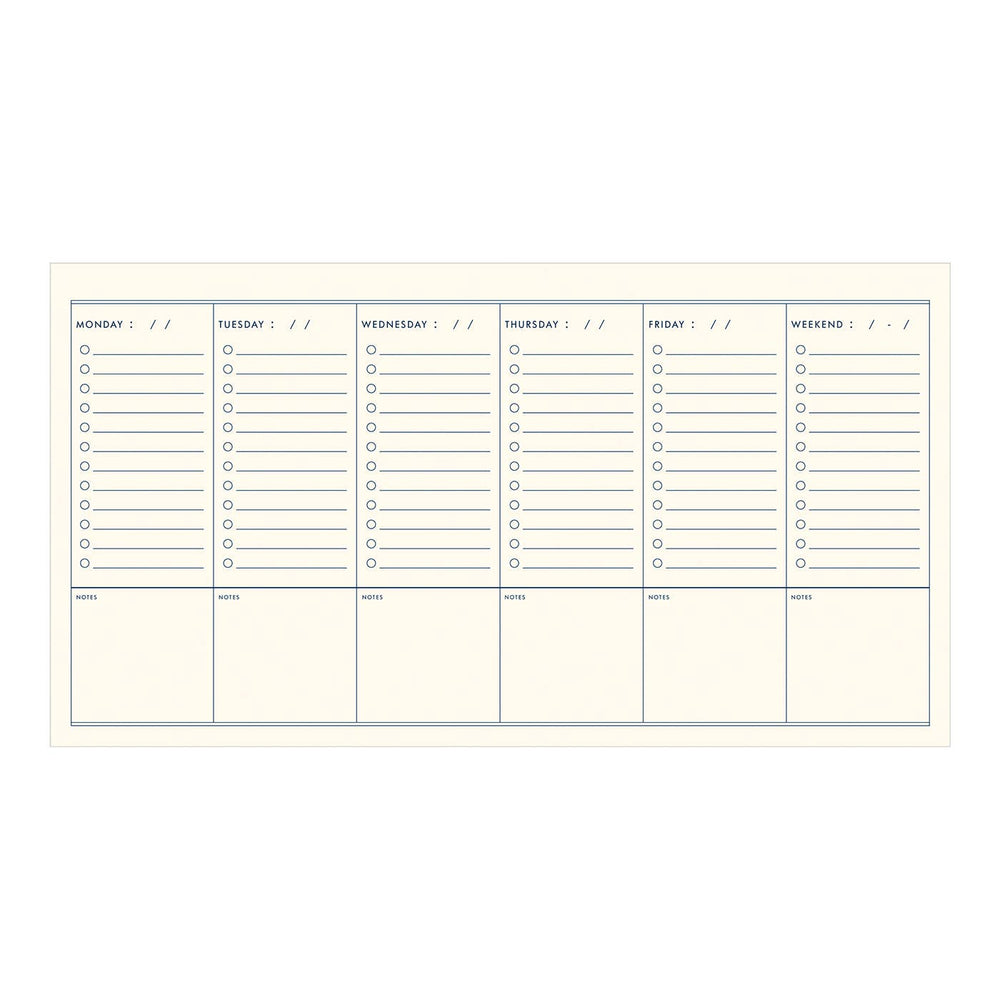 Ruff House : Succulent Undated Weekly Planner