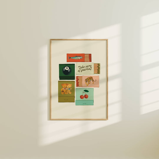 Artbaby : Vintage Inspired Matchbook/Matchbox Print