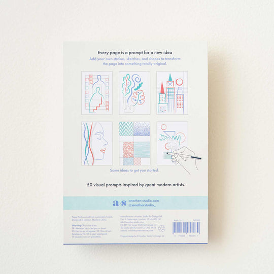 Modern Art Prompt Pad - Creative Sketchbook and Mindful Drawing Pad