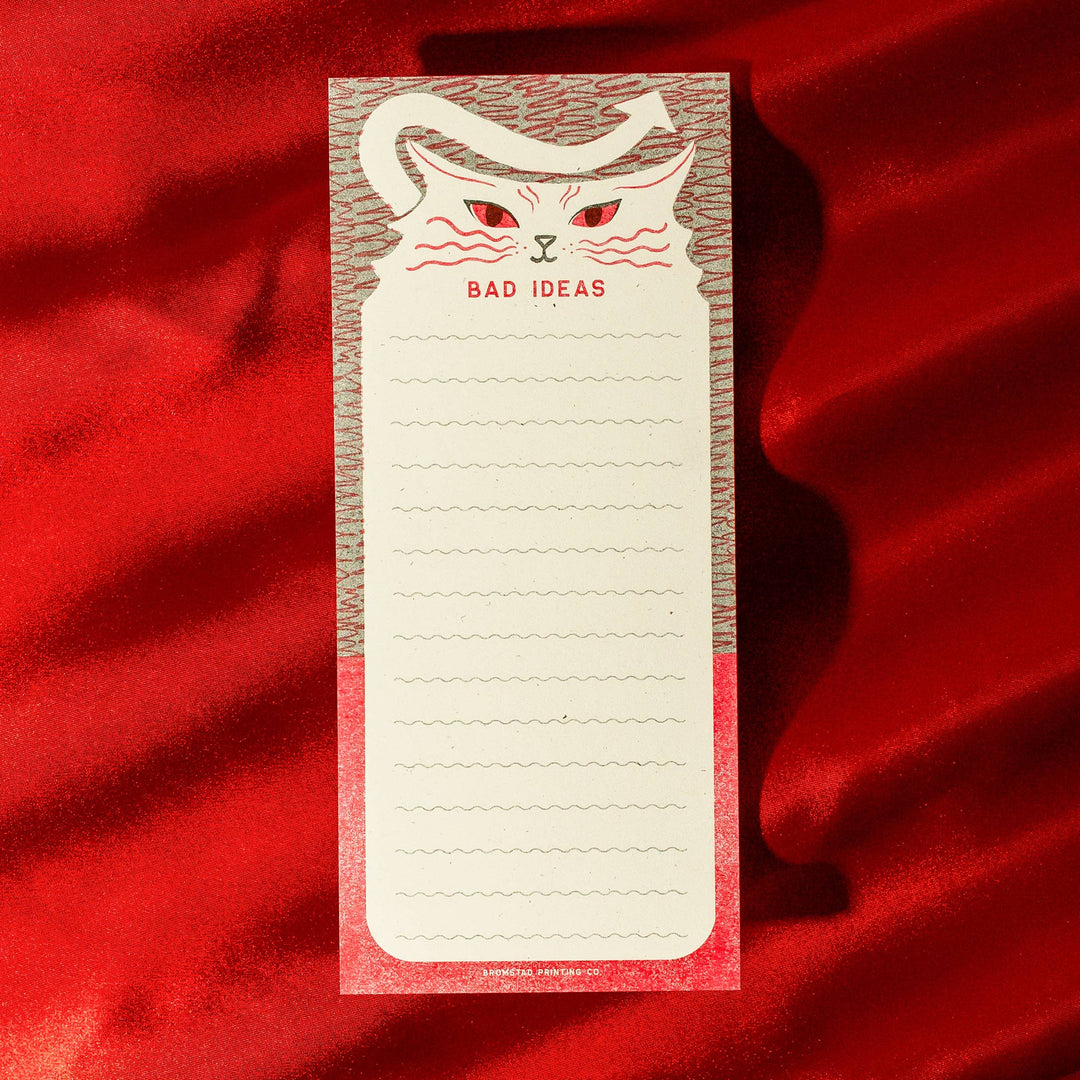 Bromstad Printing : Bad Ideas - Tall Risograph Notepad