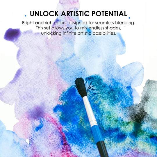 Grabie : Watercolour Pocket Set Of 12 With Brush - Landscape Colours