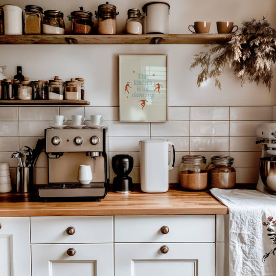 Artbaby : This Kitchen Is For Dancing Quote Art Print