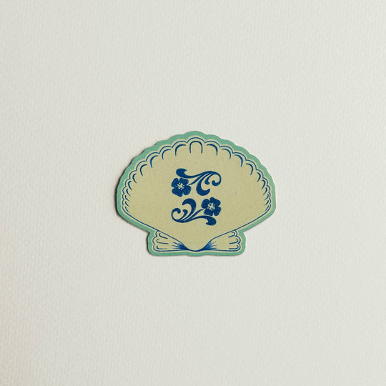 Artbaby : Vintage Floral Seashell Sticker