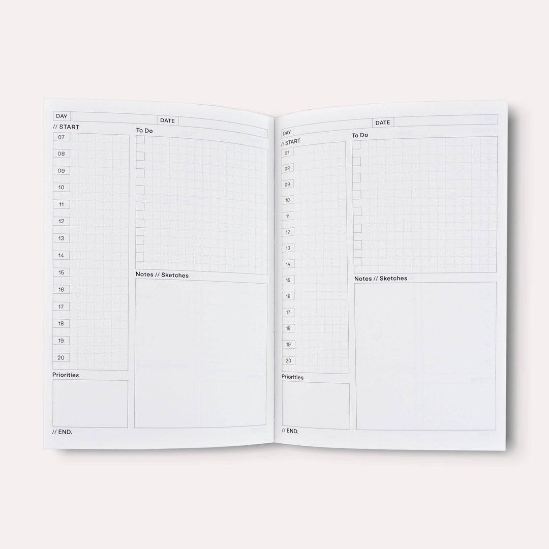 The Completist : Beams Undated Daily Planner Book