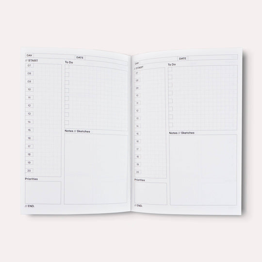 The Completist : Beams Undated Daily Planner Book