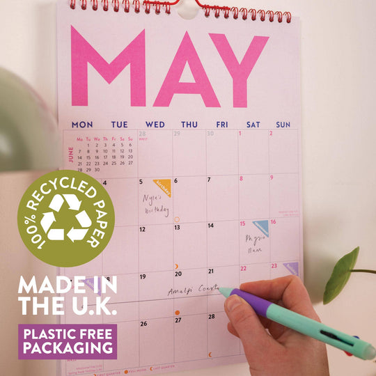 2026 - 2027 A4 Mid-Year Calendar | Simply Bright