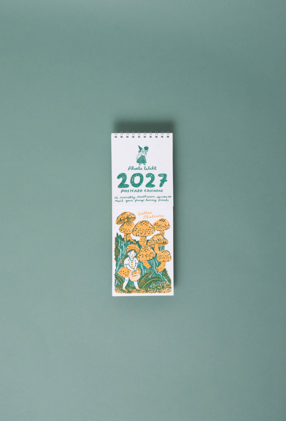 Egg Press Manufacturing : 2027 Gnomes & Mushrooms Postcard Wall Calendar Phoebe Wahl