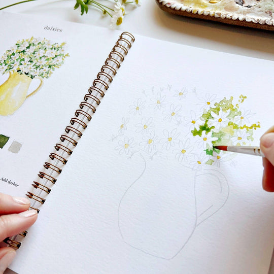 Emily Lex :  Flowers watercolour workbook