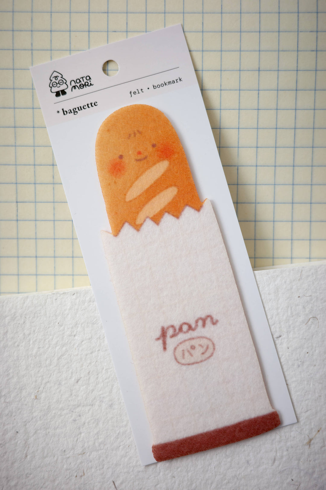 Natamori : Baguette • felt bookmark