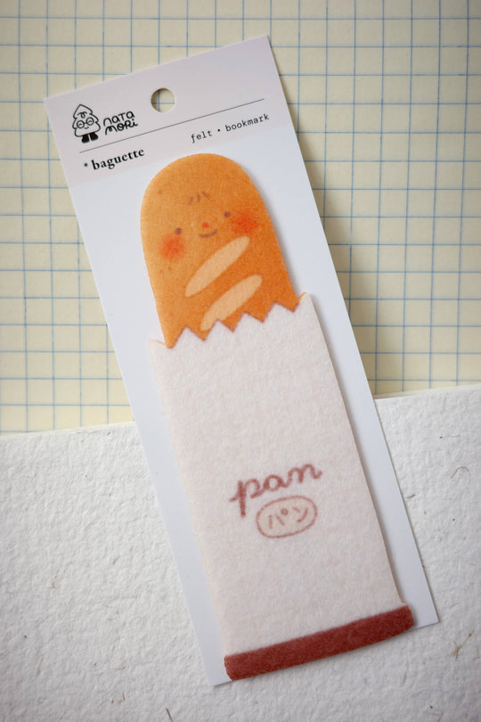 Natamori : Baguette • felt bookmark