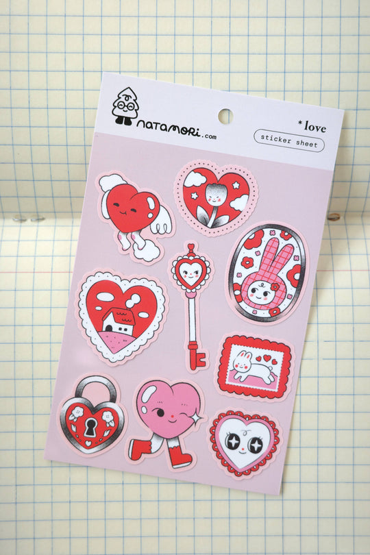 Natamori : Sticker Sheet :  Love