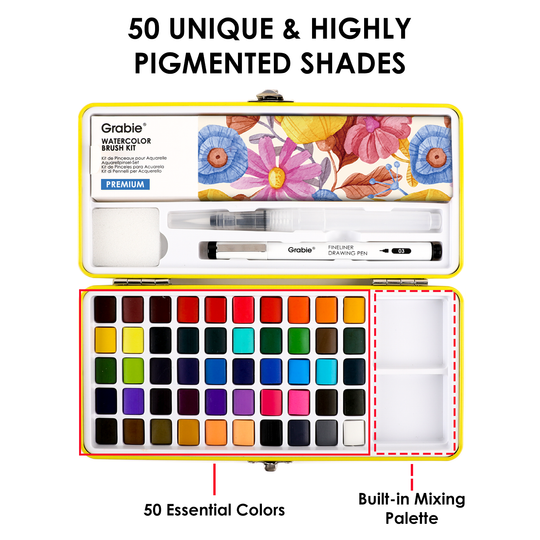 Grabie : All-In-One Premium Watercolour Set of 50