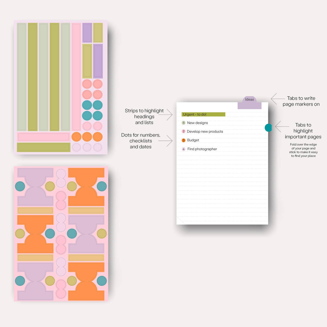 The Completist : Highlighter Sticker Set
