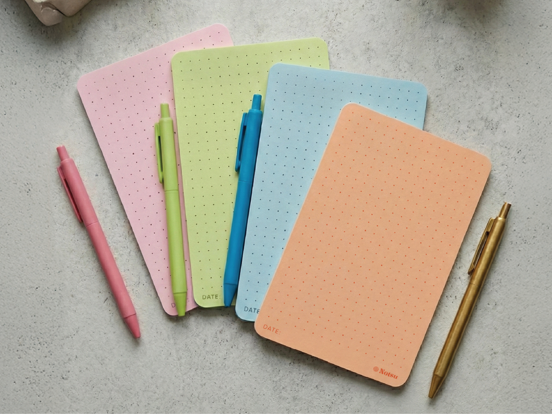 Notsu : Note Cards 3x5in : Chroma Colored Dot Grid