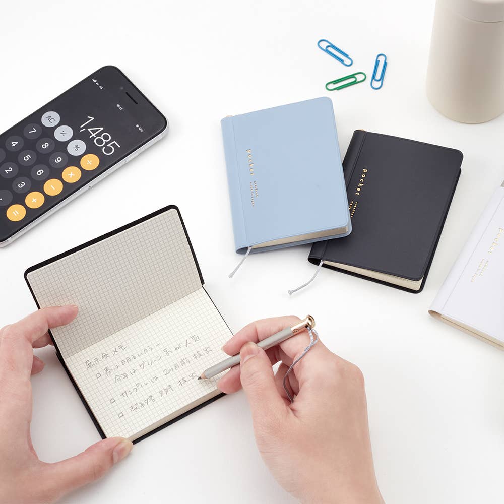 Isshoni : Pocket NoteBook with Pencil : Grid