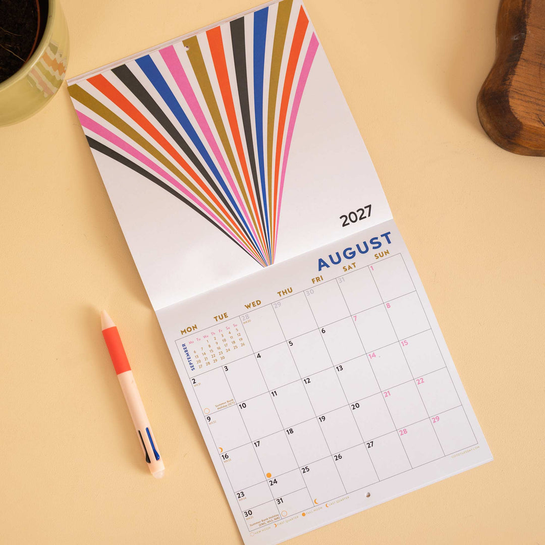 2027 Compact Wall Calendar | Modernist
