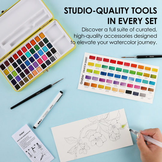 Grabie : All-In-One Premium Watercolour Set of 50