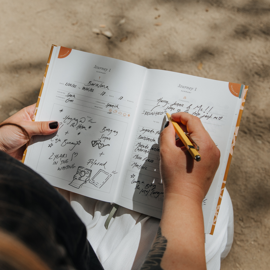 Papier : Guided Travel Journal : Hardcover : All Aboard : A5