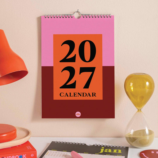 2027 Calendar | Bold Block | A4