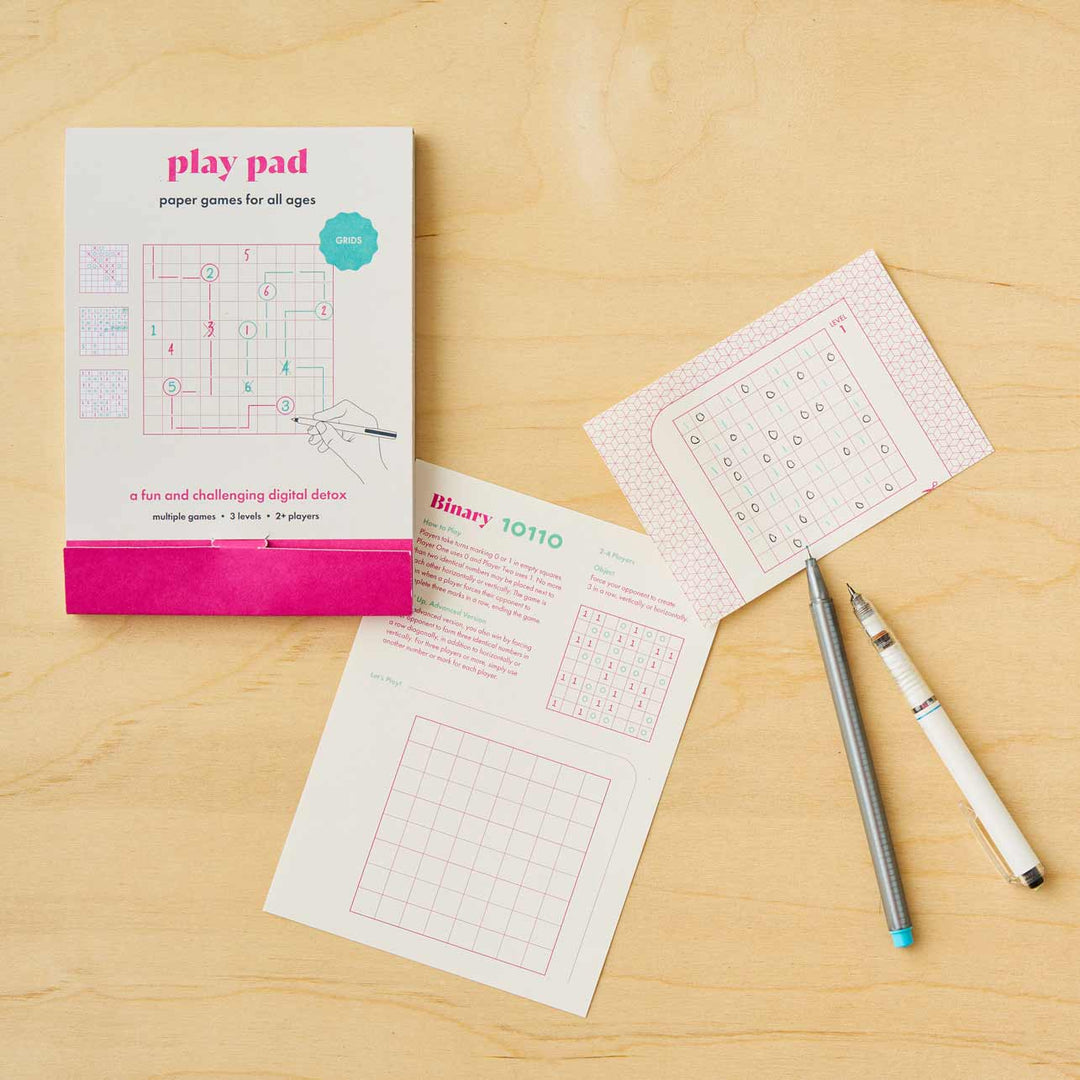Play Pad Grid - Paper & Pen Games for Screen-Free Fun