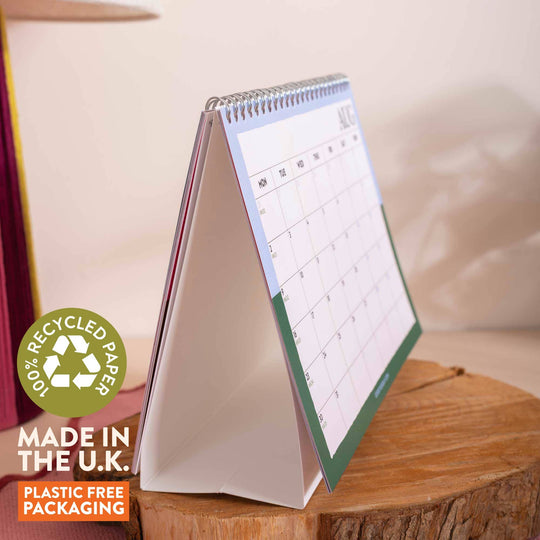 2027 Desk Calendar | Bold Block