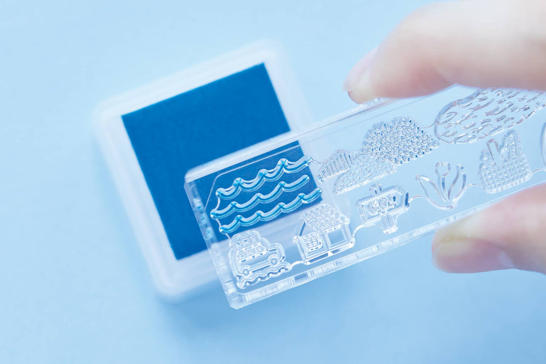 KING JIM : KORI JIRUSHI  Crystal Clarity Stamp : Long size