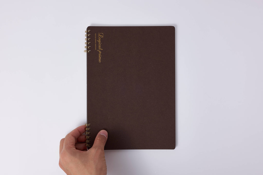 Logical Prime W Ring Smooth paper Notebook B5 size: Gray(Grid)