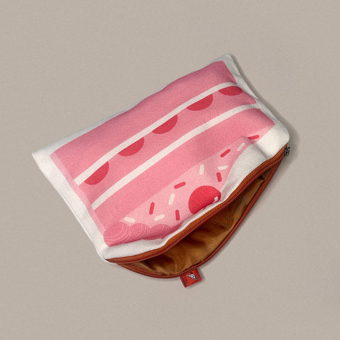 Maivan Goodies : Cake Canvas Zipper Pouch/Pencil Case