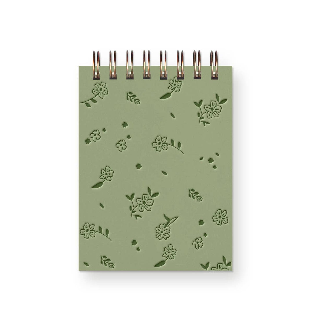 Ruff House : Scattered Flowers Mini Jotter Notebook