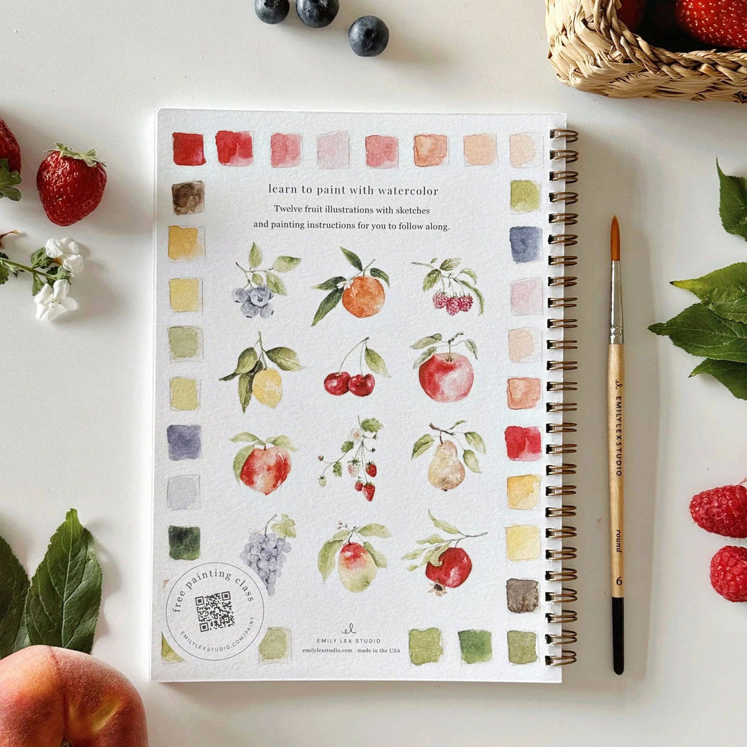 Emily Lex : Fruit watercolour workbook