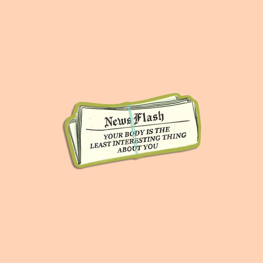 Artbaby : Newsflash Body Positivity Sticker