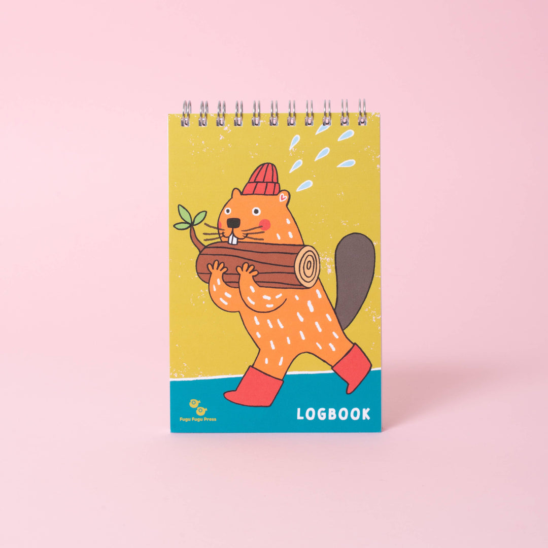 Egg Press Manufacturing : Beaver Logbook : Spiral Notebook : Blank