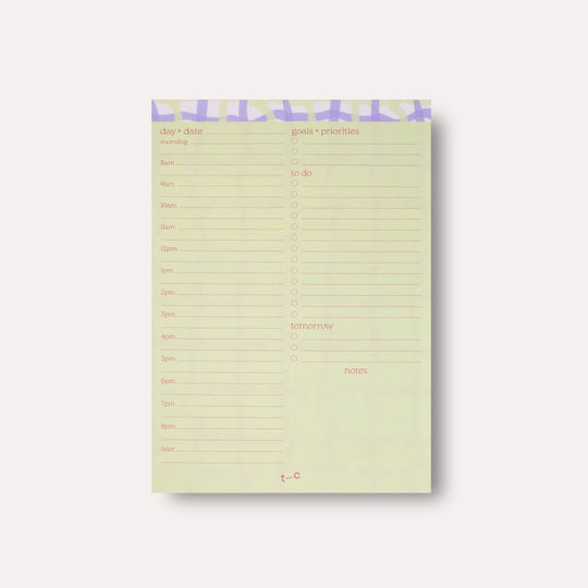 The Completist : Neroli Daily Planner Pad