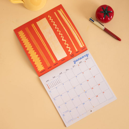 2027 Compact Wall Calendar | Love of Pasta