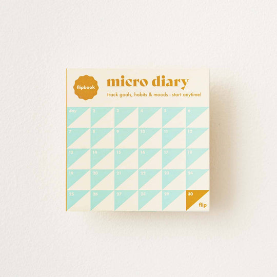 Micro Diary - 30 Day Mood & Habit Tracker and Flip Book