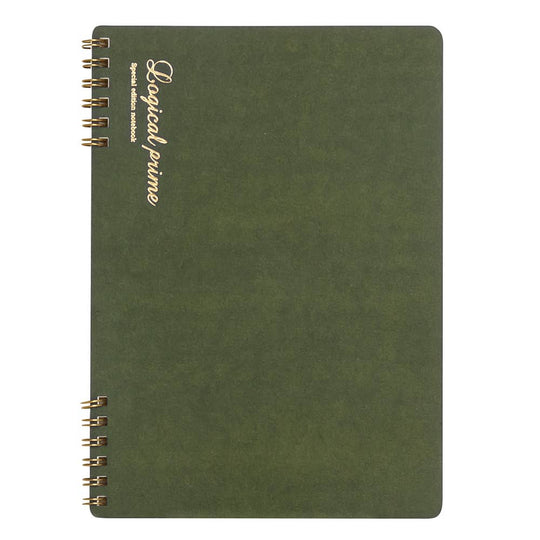 Logical Prime W Ring Smooth paper Notebook B5 size: Gray(Grid)