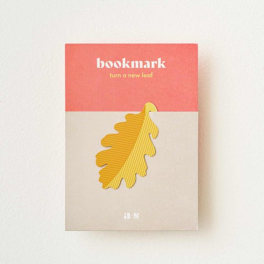 Bookmark - Leaf Page Marker, Nature Inspired Autumn Gift