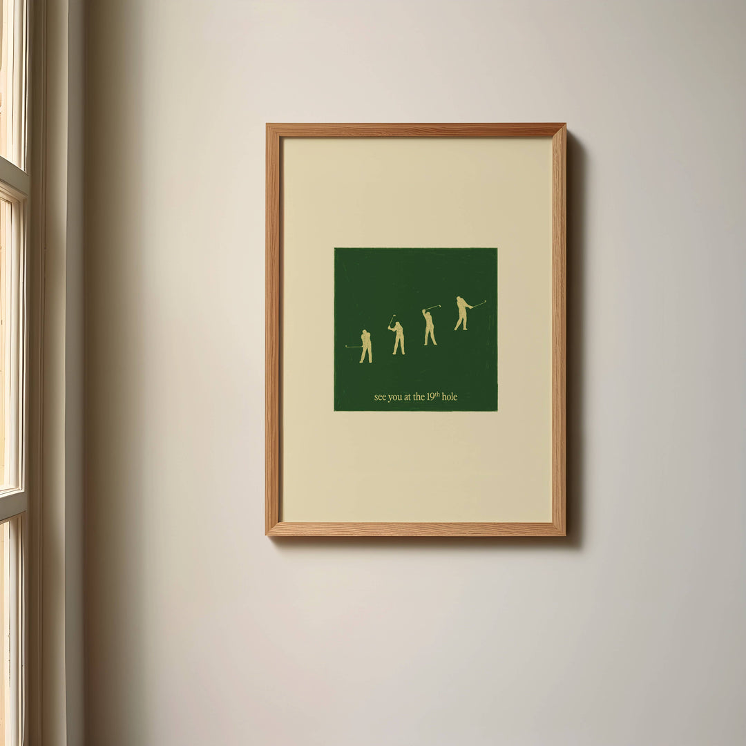 Artbaby : 19th Hole Golf Art Print