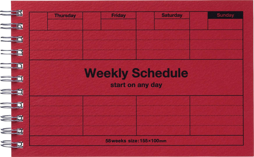 Mark's : Pocket Size Weekly Planner Undated 58 Weeks Dayfree