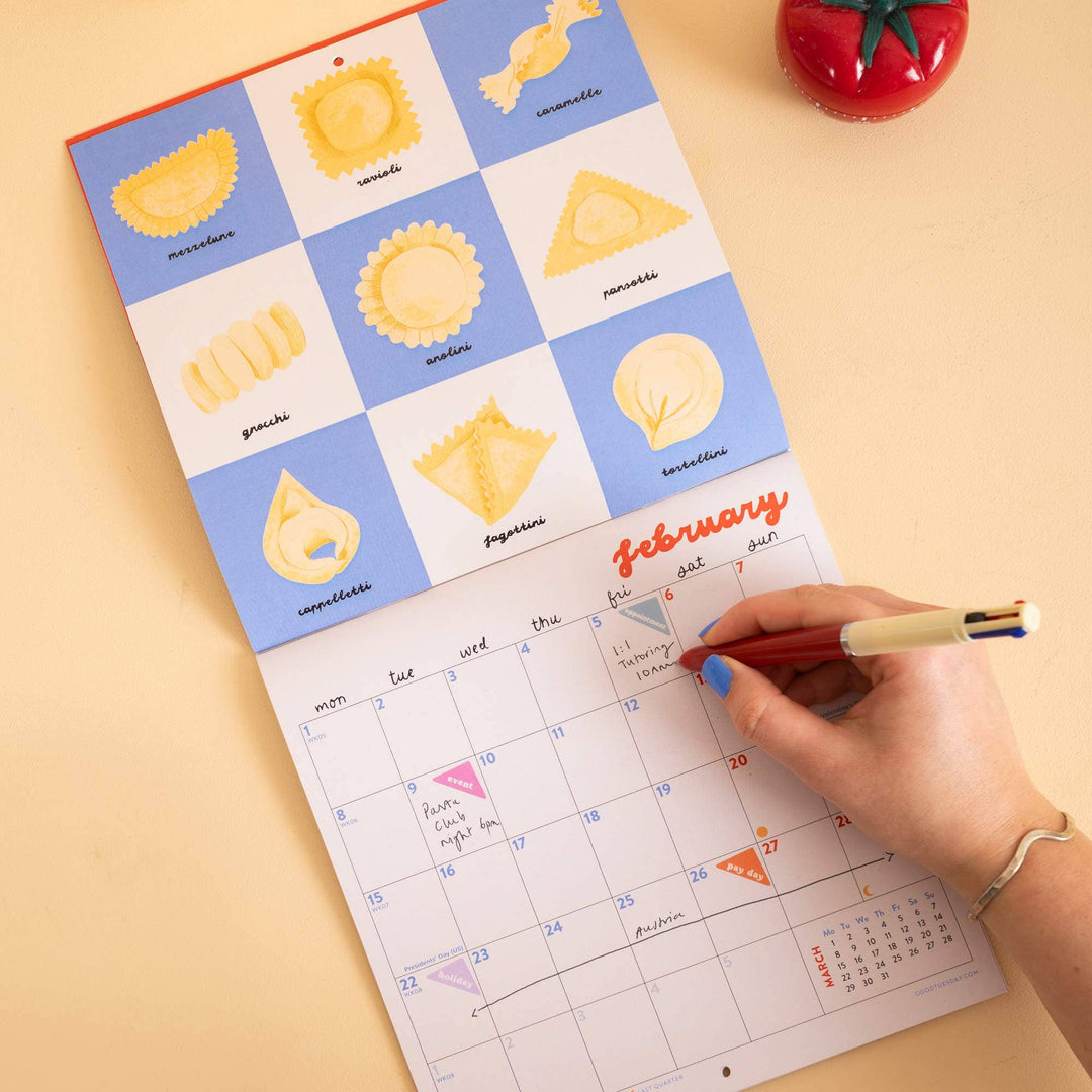 2027 Compact Wall Calendar | Love of Pasta