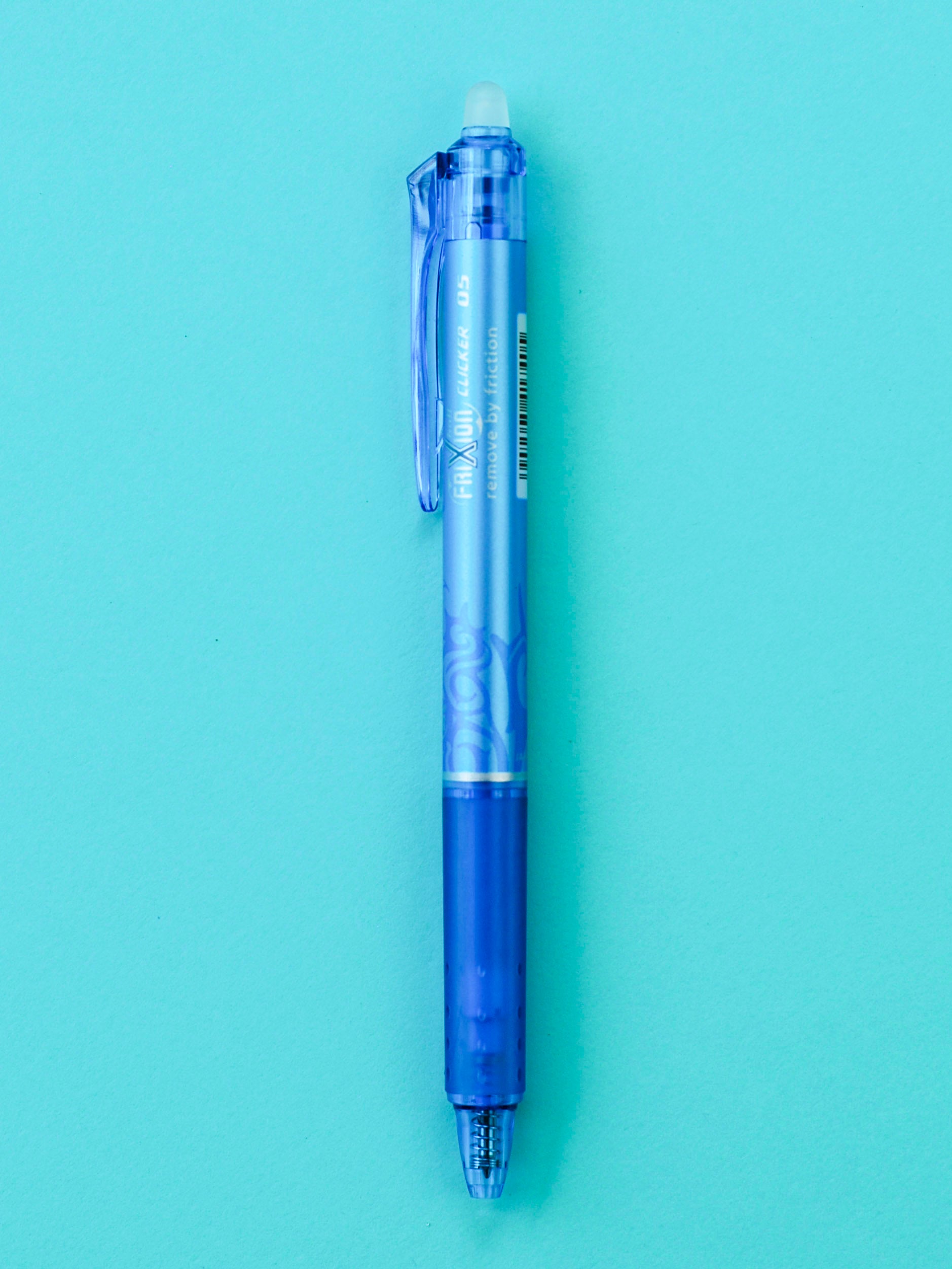 PILOT FRIXION BALL CLICKER 05 – Türkiser Tintenroller, Wiederlöschbar, 0,25 Mm Strich, Mit Klick-Mechanismus