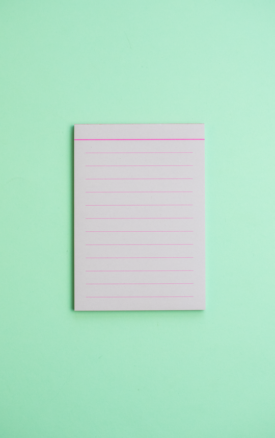 Recess : Neon Notepad