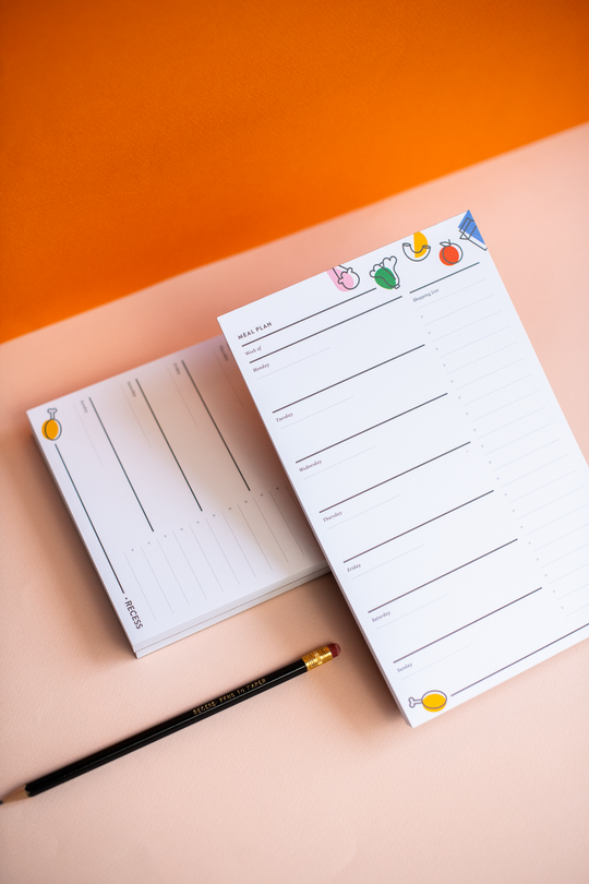 Recess : Meal Planner Pad