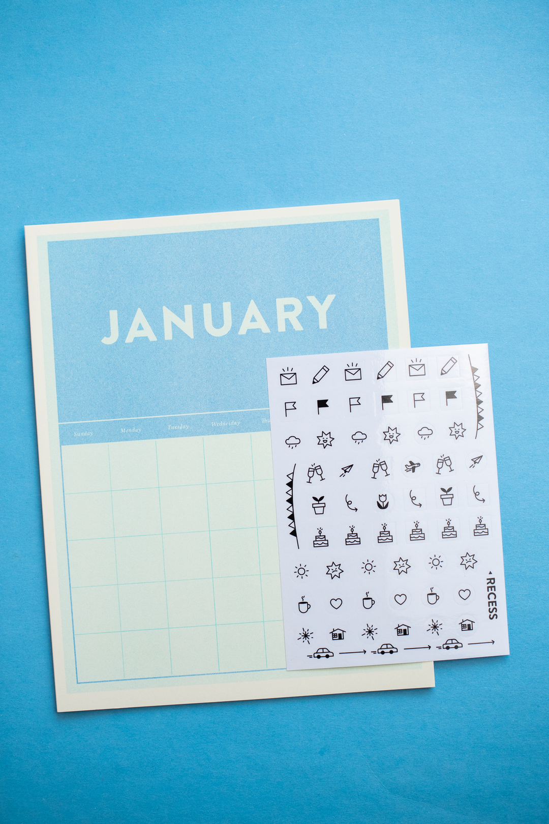 Recess : Undated Riso Calendar