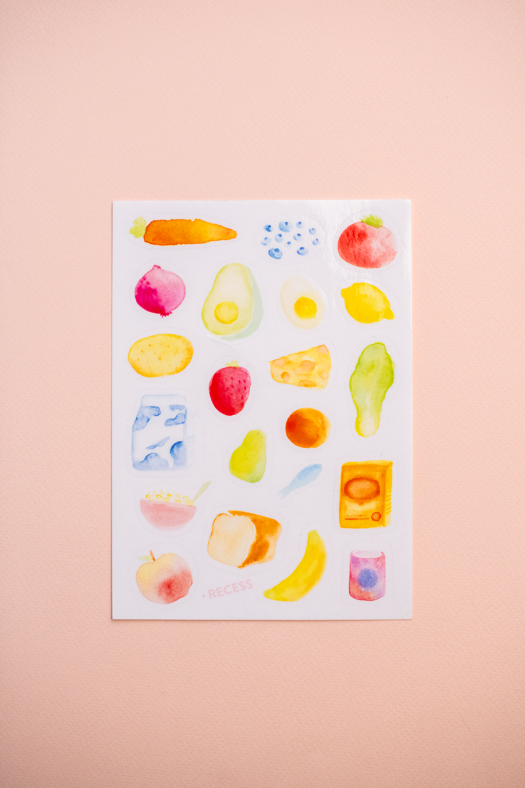 Recess : Watercolour Meal Time Sticker Sheet